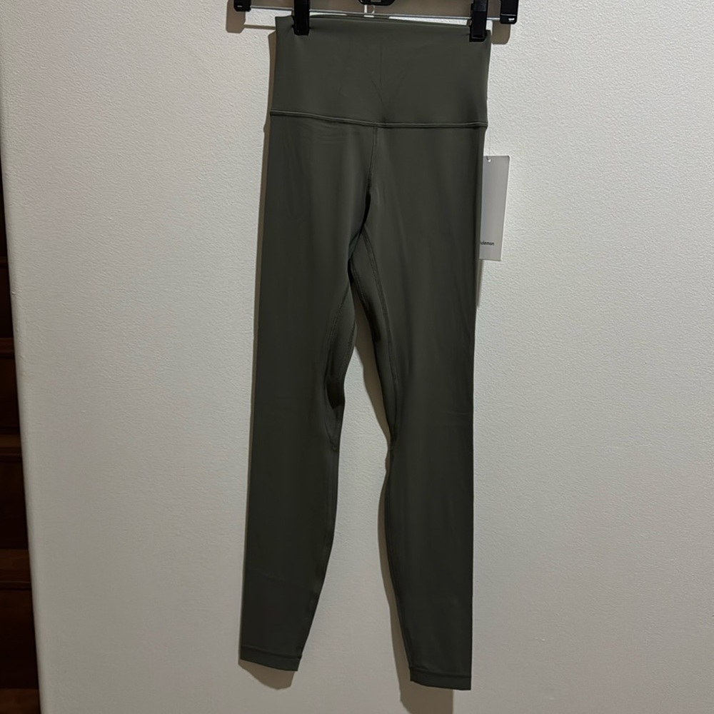 28” Lululemon Align HR Pant Legging Army Green NWT